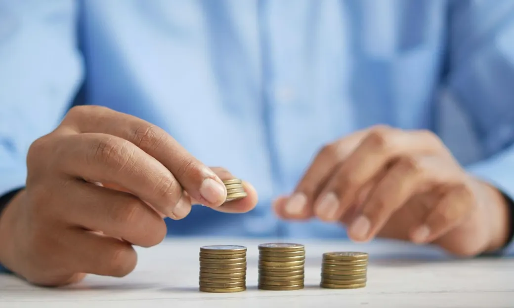 Person reviewing loan documents